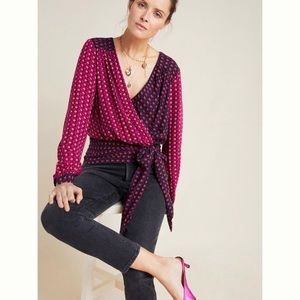 Maeve Lisa Puffed Sleeve Blouse